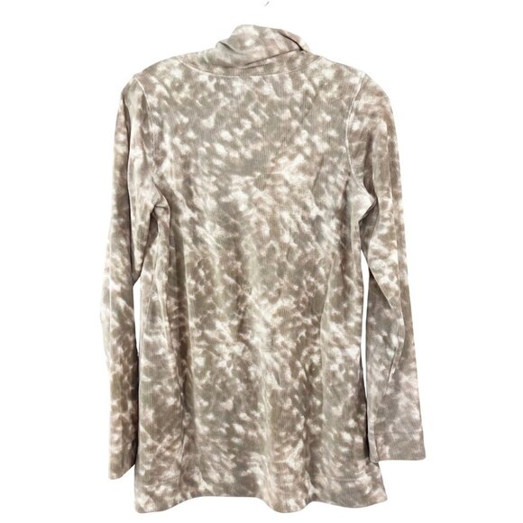 NWOT Susan Graver Weekend Velour Ribbed Hoodie Brown - Size XS - Picture 2 of 7